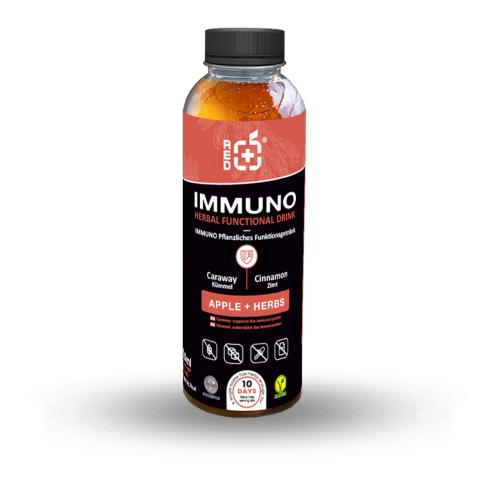 Suplimente lichide - RedPower Immuno băutură funcțională cu plante – 500 ml