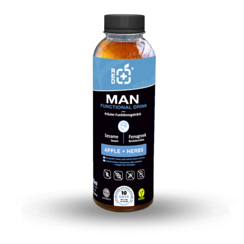 Băuturi vegetale - RedPower Man, băutură funcțională cu plante – 500 ml