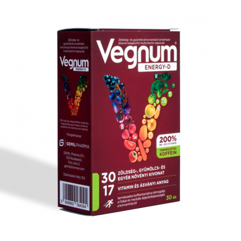 Vitamine și minerale - Vegnum Energy-D