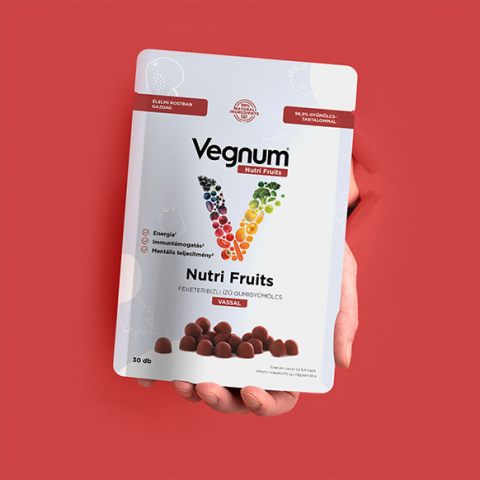 Vegnum Nutri Fruits cu coacăze negre și fier organic - 30 buc [1]