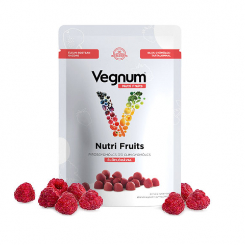 Vitamine și minerale - Vegnum Nutri Fruits cu fructe de pădure roșii și probioticul Bacillus subtilis DE111® - 30buc