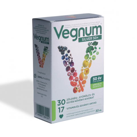 Vitamine și minerale - Vegnum Silver 50+, 30buc