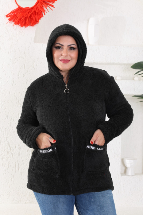 Hanorac Coccolino Cu Gluga, Negru [2]