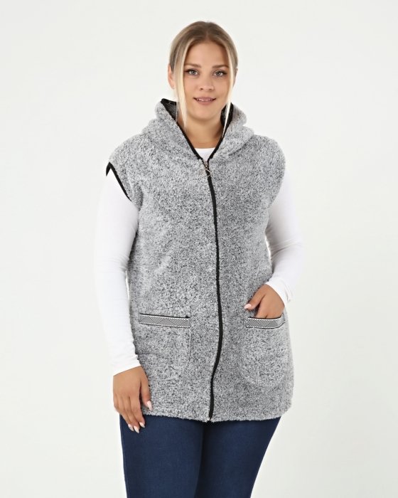Veste Coccolino cu Gluga, Gri [3]