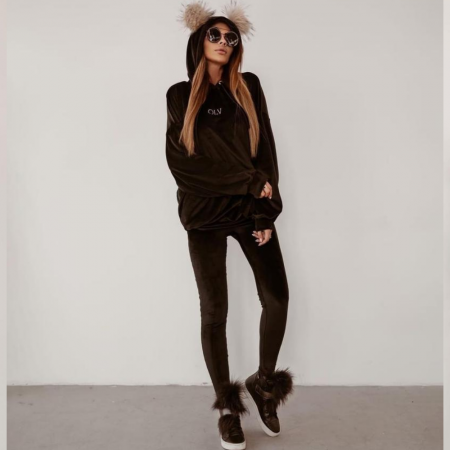 Imbracaminte Femei - Trening Catifea Negru