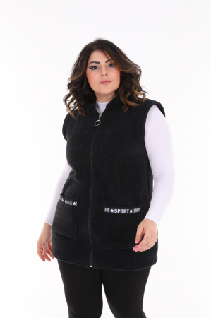 Imbracaminte Femei - Veste Coccolino cu Gluga, Negru