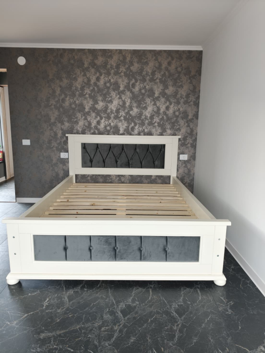 Paturi din lemn masiv tapițate [3]