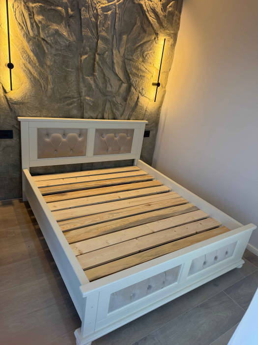 Paturi din lemn masiv tapițate [4]