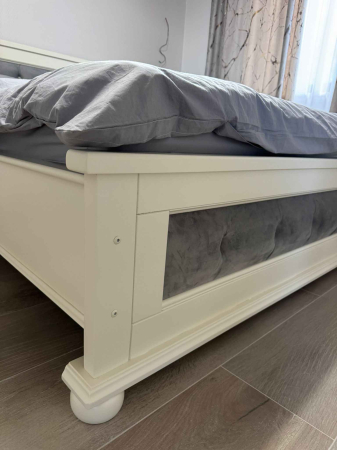 Paturi din lemn masiv tapițate [4]