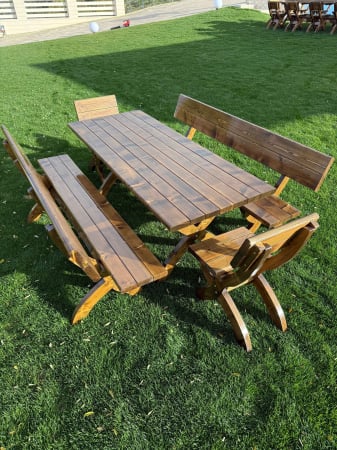 Seturi de mese - Set terasa 1,95 metri (masa+2banci+2 scaune)