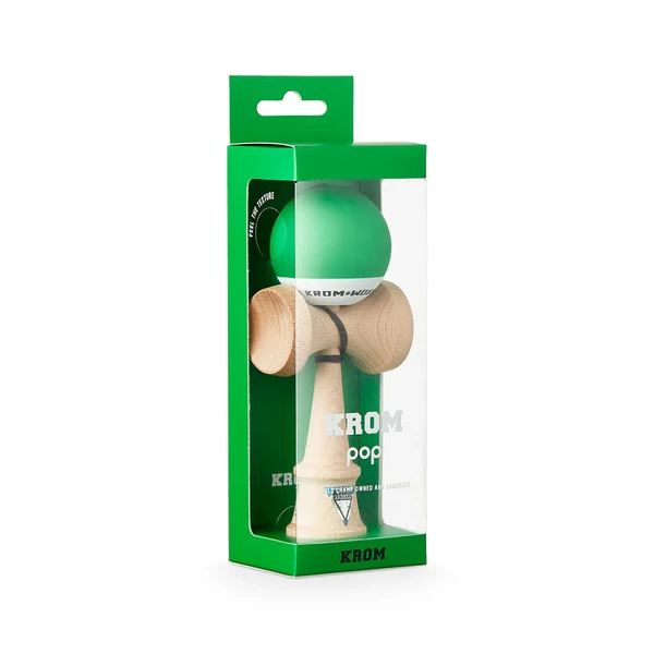 Kendama Krom POP - rubber - Verde Inchis [4]