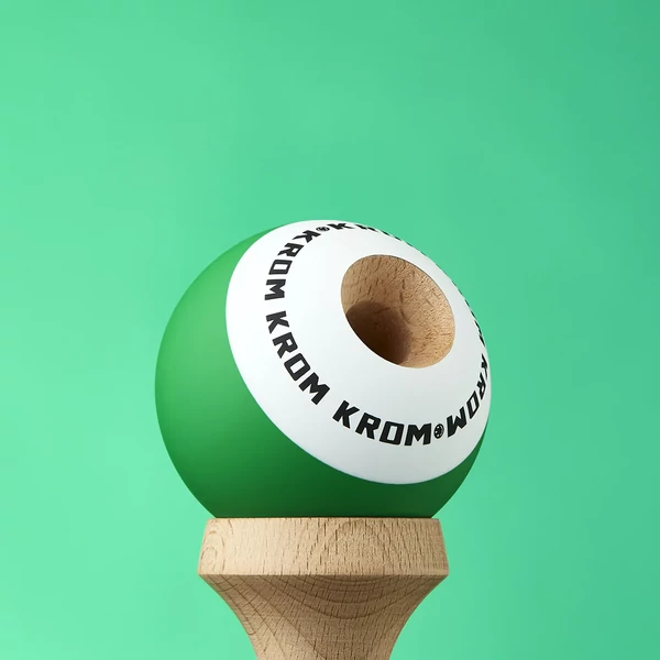 Kendama Krom POP - rubber - Verde Inchis [3]