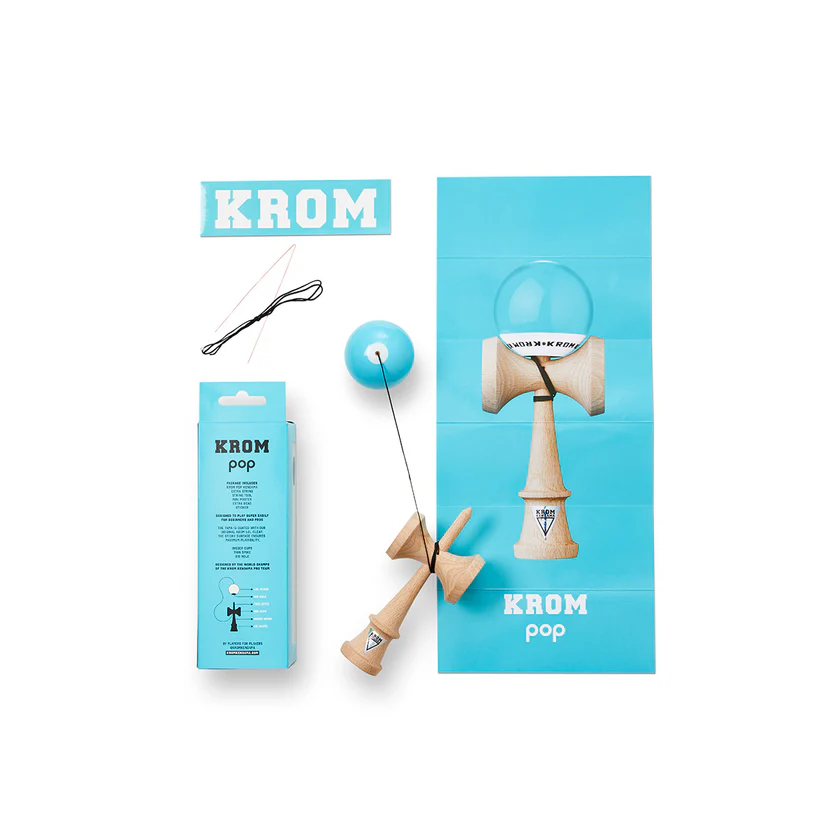 Kendama Krom POP - sticky - Albastru Deschis [5]