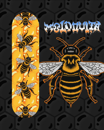 MOLDOVIȚA - Bees 8.25 Moldovița Skateboards