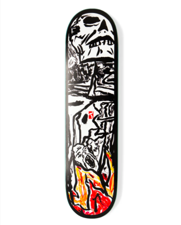 Decks - Burning Skull Frame 8.375 Poetic Collective