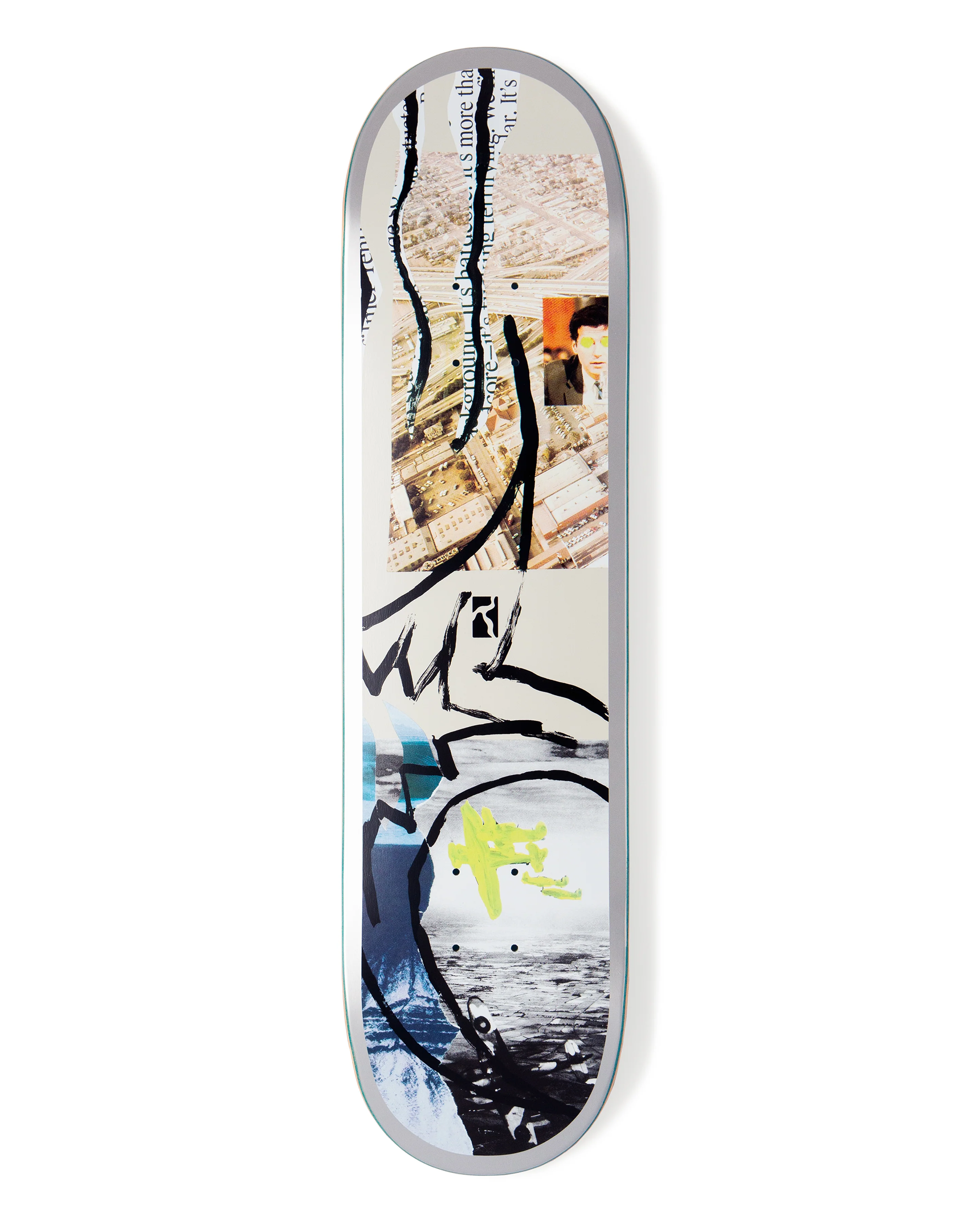 Decks - Green Plane Flame 8.375 Poetic Collective