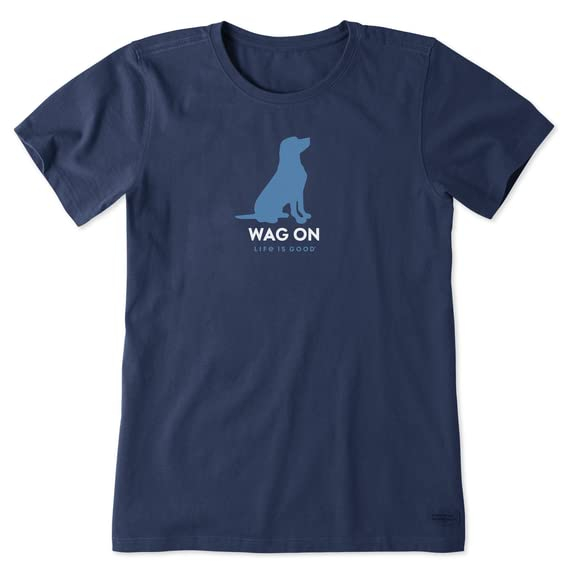 Tricou subtire pentru femei, cu maneca scurta, negru caine albastru XXL [1]