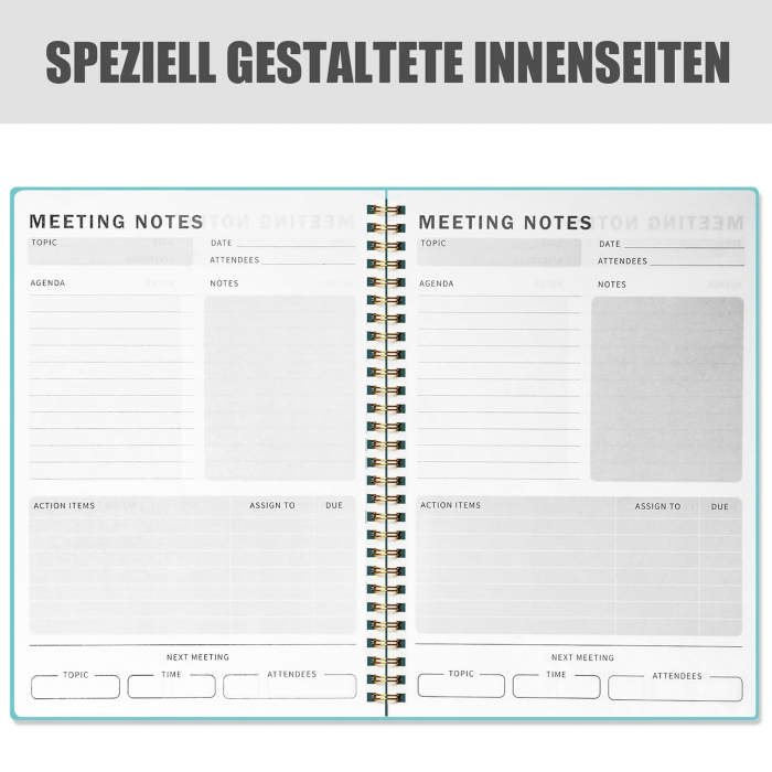 Agenda/Planificator de proiecte pentru bărbați și femei B5 17,5x25cm Blue [7]