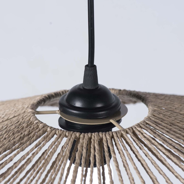 Abajur din frânghie țesut manual 30.4x29.9x5,7 cm pentru lampă de masă E27 [6]