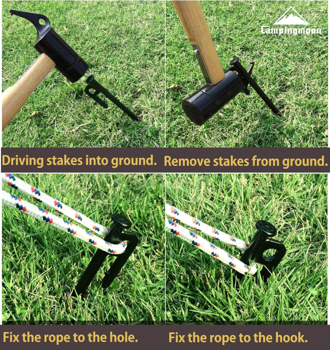 Ancore din otel carbon pentru fixare stabila, lungime 20cm, set 8 bucati [6]