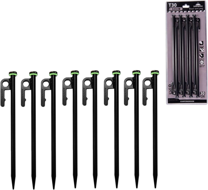 Ancore din otel carbon pentru fixare stabila, lungime 30cm, set 8 bucati [1]