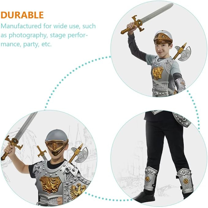 Armura realista, de jucarie, pentru cavaleri medievali set 10 piese [3]