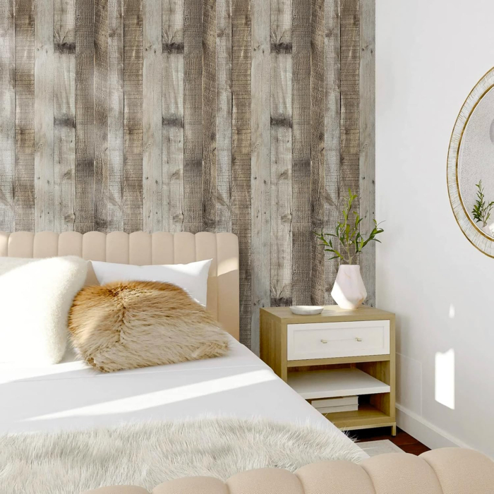 Autocolant autoadeziv impermeabil imitatie lemn pentru mobila, pereti 60x1000 cm [6]