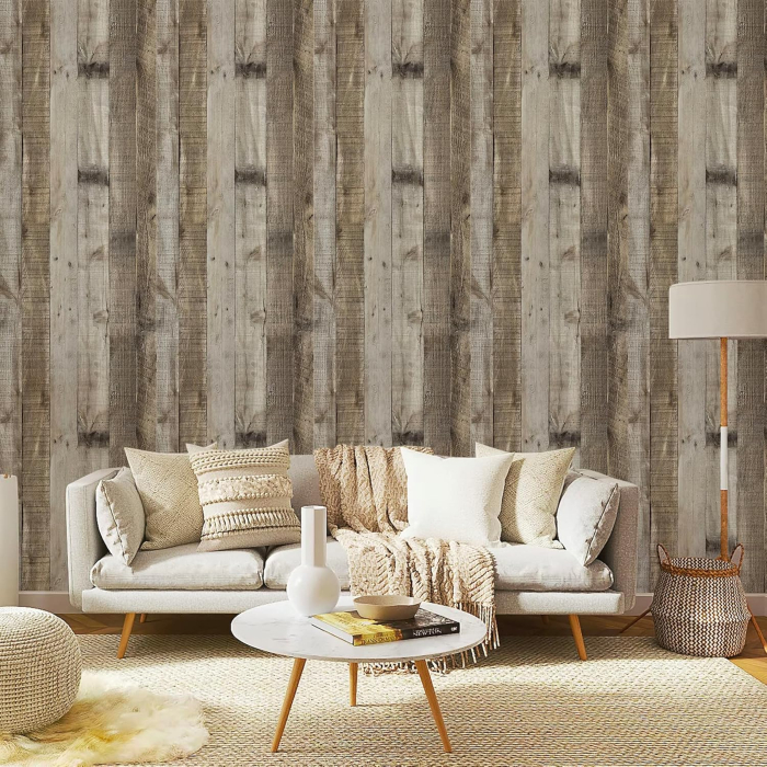 Autocolant autoadeziv impermeabil imitatie lemn pentru mobila, pereti 60x1000 cm [2]