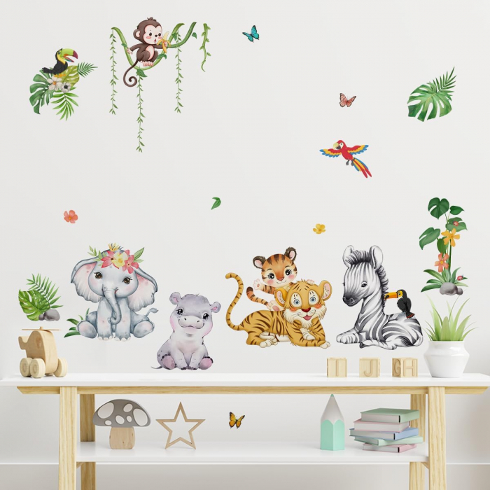 Autocolante perete de 83x135 cm, grosime 1 mm, animale [4]