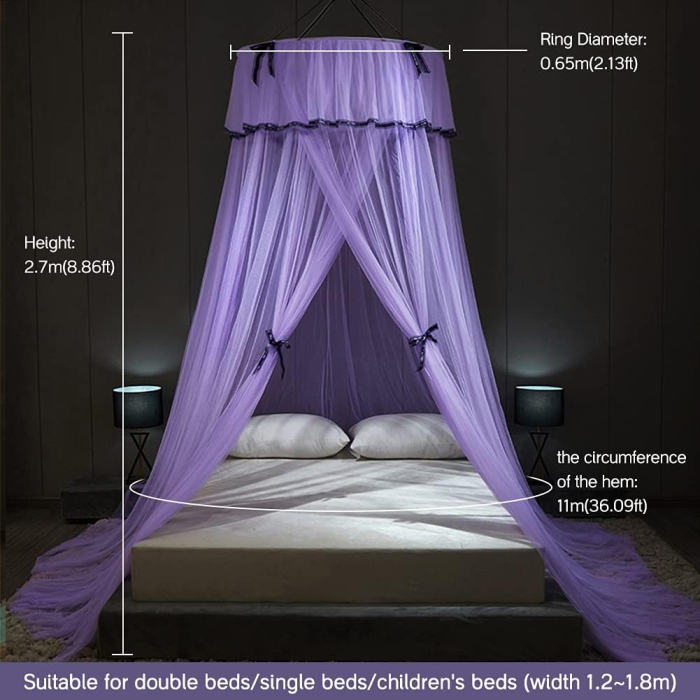 Baldachin galben pentru dormitor sau camera de joaca a fetelor 0.65x2.7x11 m [7]