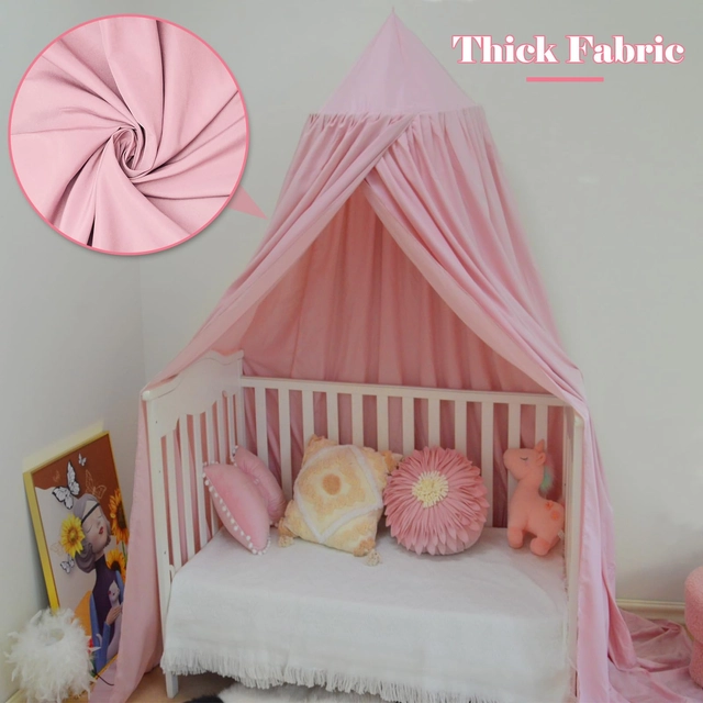 Baldachin pentru dormitor sau camera de joaca a fetelor 56 x 230 x 450 cm roz [4]