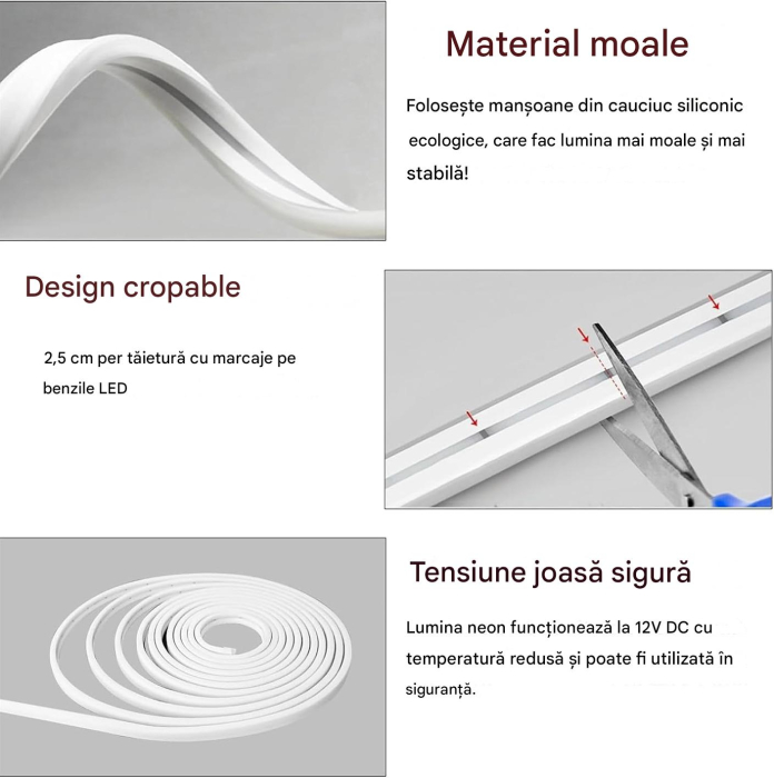 Kit de Lumină reglabila pentru Oglindă 2835 LED-uri, 6000K Alb Rece, 3.36 ML [7]
