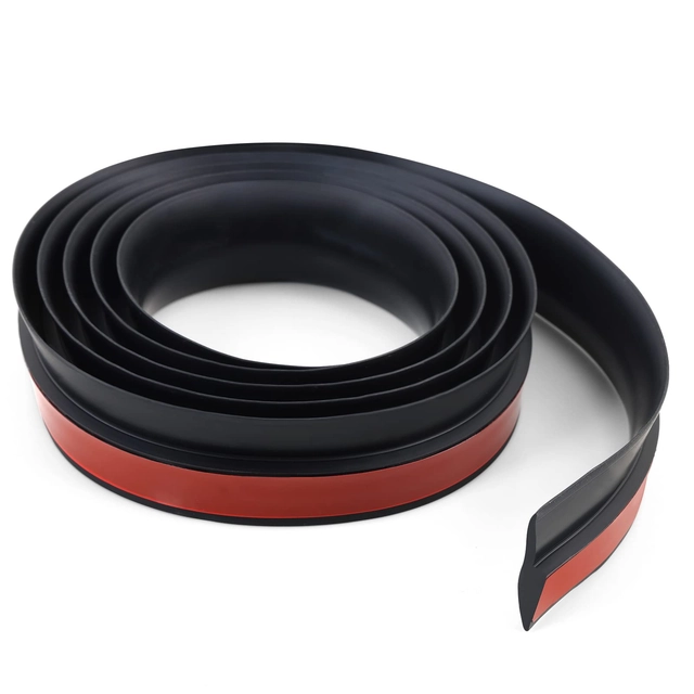 Banda tranzitie intre gresie, parchet, covor, diferenta nivel 5 mm, 35mmx3 m neagra [2]