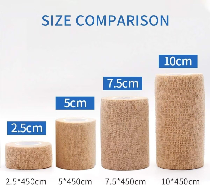 Bandaj autoadeziv 5 cm x 4,5 m, 12 role bandaj elastic coeziv [8]