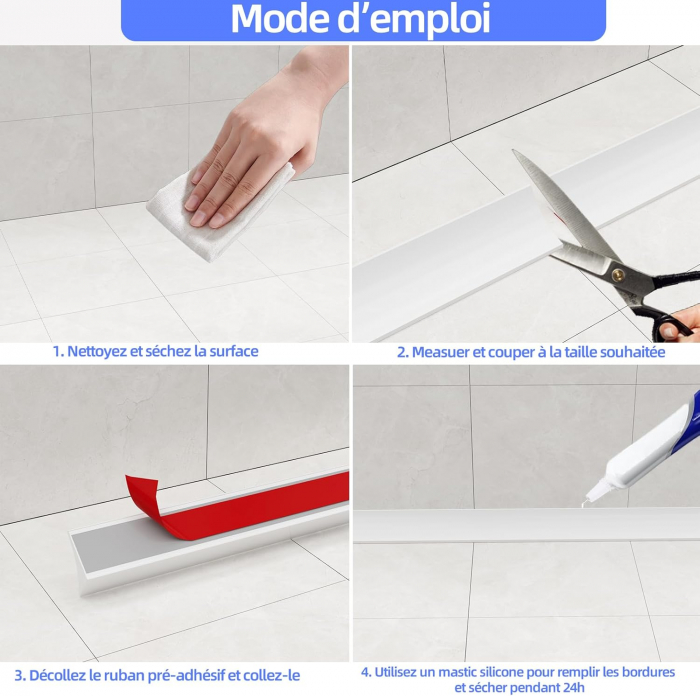 Garnitura siliconica autoadeziva, banda in calea apei 2.5M [6]