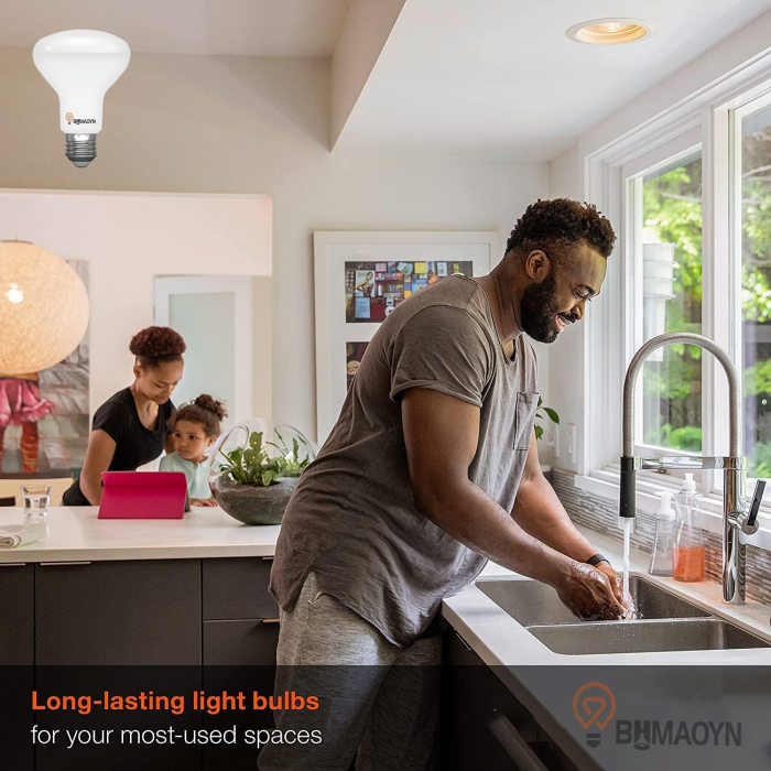 Becuri LED R80 E27 12w, lumina calda 2700K, putere 1100LM- set 6 bucati [6]