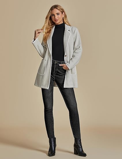 Blugi negri mulati pentru femei, 4 buzunare, grosi M [3]