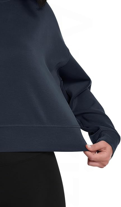 Bluza albastra lejera pentru femei, cu maneci lungi, XS [5]