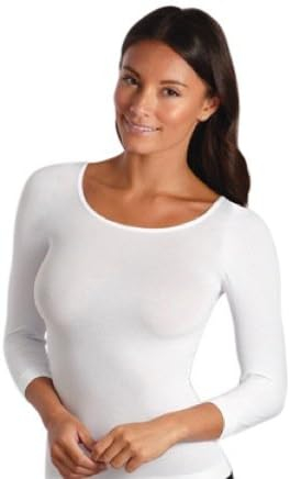 Bluză alba Termică de femei, cu Mâneci Lungi, Slim Fit, Strat de Bază, L/XL [4]