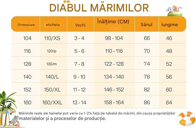 Bluza de inot pentru copii, maneca lunga, respirabila protectie UV, portocaliu/gri 160 cu model [6]