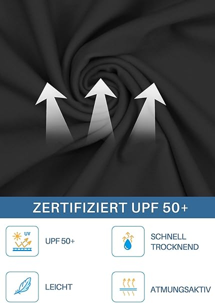 Bluza de inot pentru copii, maneca lunga, respirabila protectie UV, portocaliu/gri 160 cu model [5]