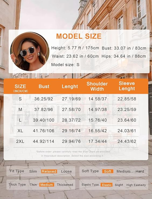 Bluza eleganta lejera pentru femei, maneca lunga, decolteu rotund roz S [3]