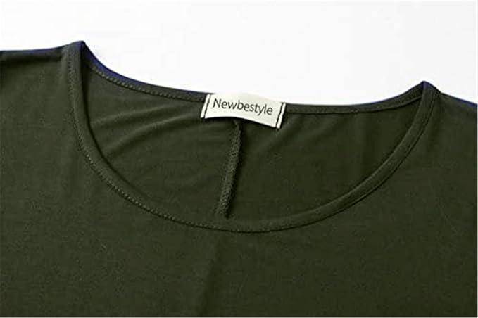 Bluza casual larga cu maneci lungi, verde L [3]