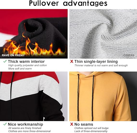 Bluza lejera pentru barbati, cu maneci lungi, hanorac negru, gri, visiniu cu gluga 3XL [4]