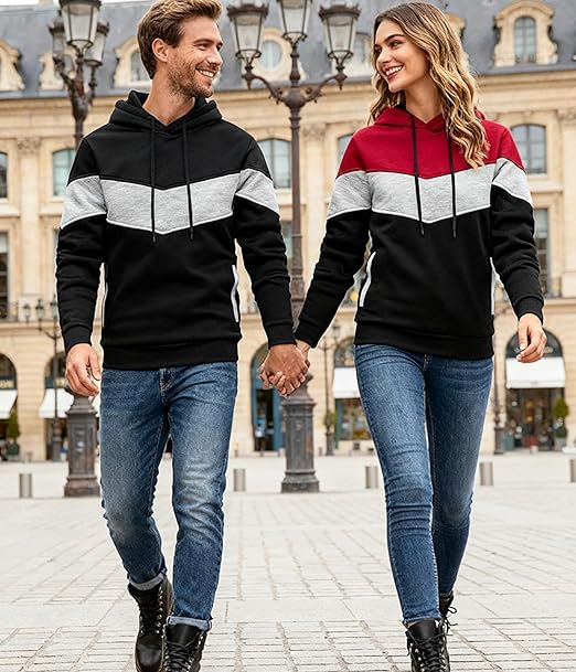 Bluza lejera pentru barbati, cu maneci lungi, hanorac negru, gri, visiniu cu gluga 3XL [3]