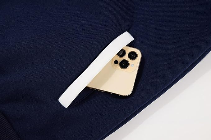 Bluza lejera pentru barbati, cu maneci lungi, hanorac albastru/rosu cu gluga S [6]