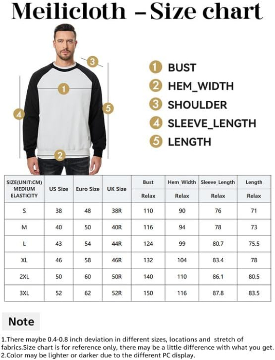 Bluza lejera pentru barbati, cu maneci lungi, pulover Alb S [7]