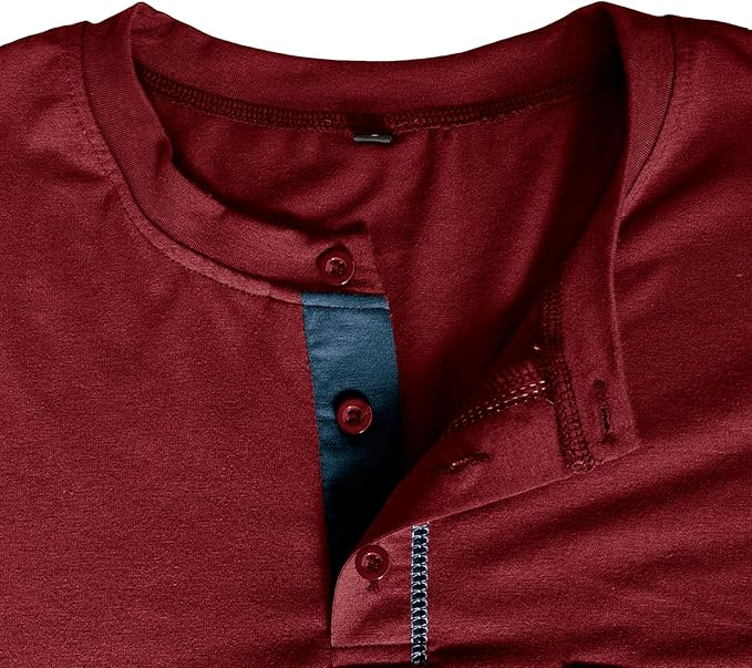 Bluza lejera pentru barbati, cu maneci lungi, pulover rosu M [4]