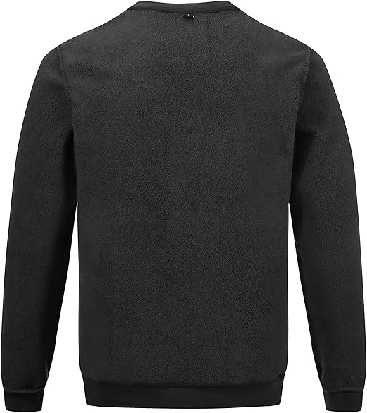 Bluza termica lejera pentru barbati, cu maneci lungi, pulover negru L [2]