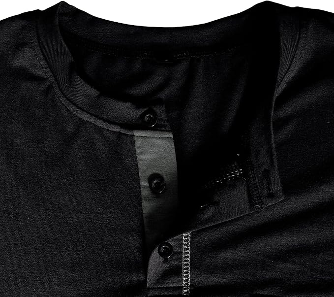 Bluza lejera pentru barbati, cu maneci lungi, pulover negru M [4]